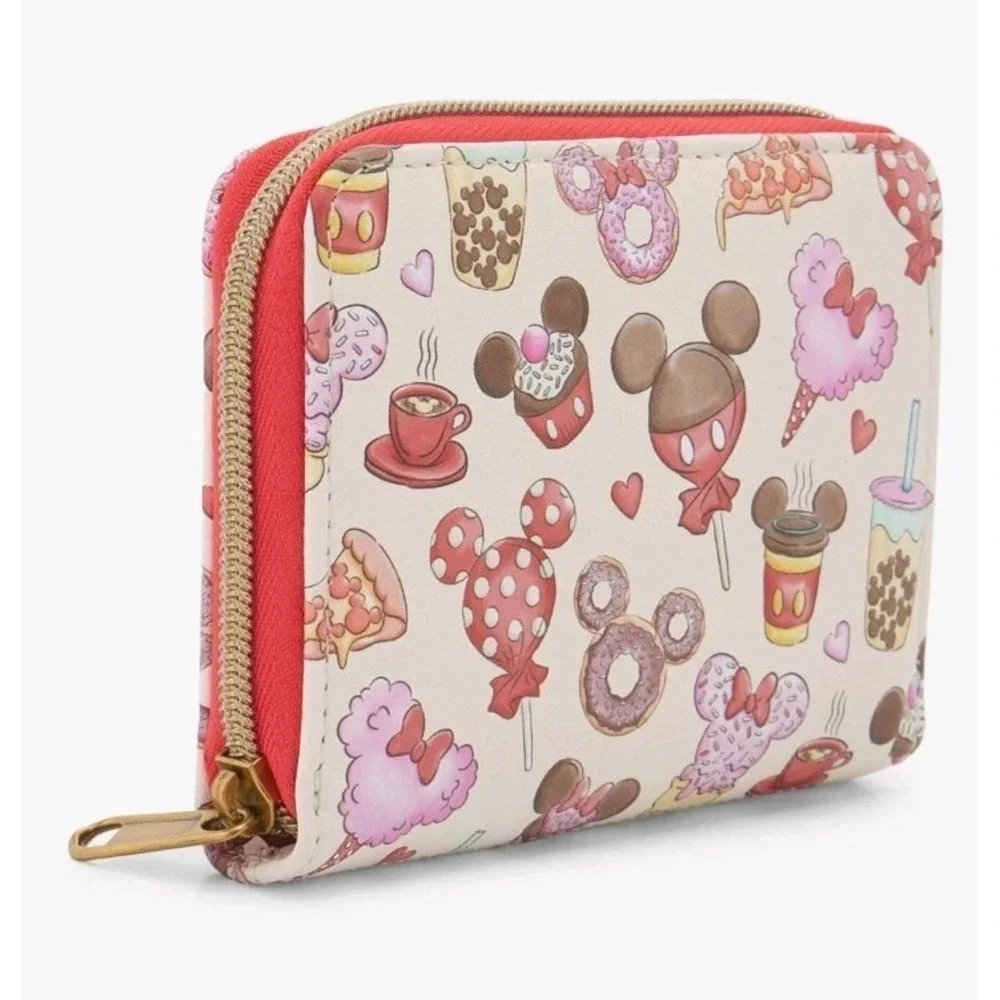 NWT Loungefly‎ Disney Mickey Mouse & Minnie Valentine's Day Heart Treats Wallet